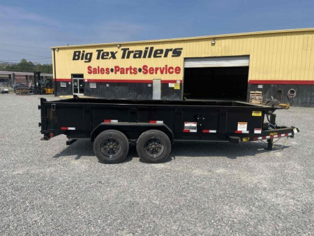 New 2026 Big Tex Trailers 7x16 16LP Heavy Duty Ultra Low Profile w/ Slide-In Ramps 17500 GVWR Dump Trailer