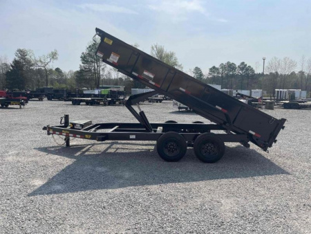 New 2026 Big Tex Trailers 7x16 16LP Heavy Duty Ultra Low Profile w/ Slide-In Ramps 17500 GVWR Dump Trailer