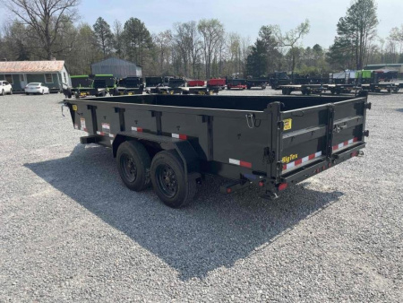 New 2026 Big Tex Trailers 7x16 16LP Heavy Duty Ultra Low Profile w/ Slide-In Ramps 17500 GVWR Dump Trailer