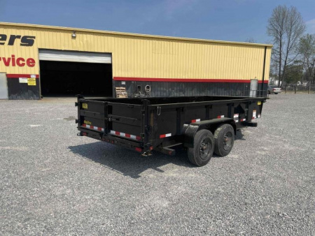 New 2026 Big Tex Trailers 7x16 16LP Heavy Duty Ultra Low Profile w/ Slide-In Ramps 17500 GVWR Dump Trailer