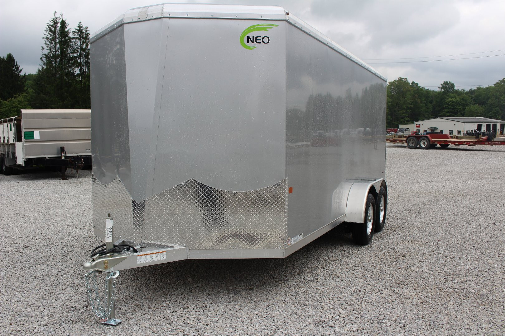 New 2026 NEO Trailers NAV 7' x 16' Aluminum Enclosed Cargo Trailer - RAMP DOOR - 6.5' INTERIOR HEIGHT - 7000# GVW