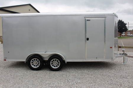 New 2026 NEO Trailers NAV 7' x 16' Aluminum Enclosed Cargo Trailer - RAMP DOOR - 6.5' INTERIOR HEIGHT - 7000# GVW