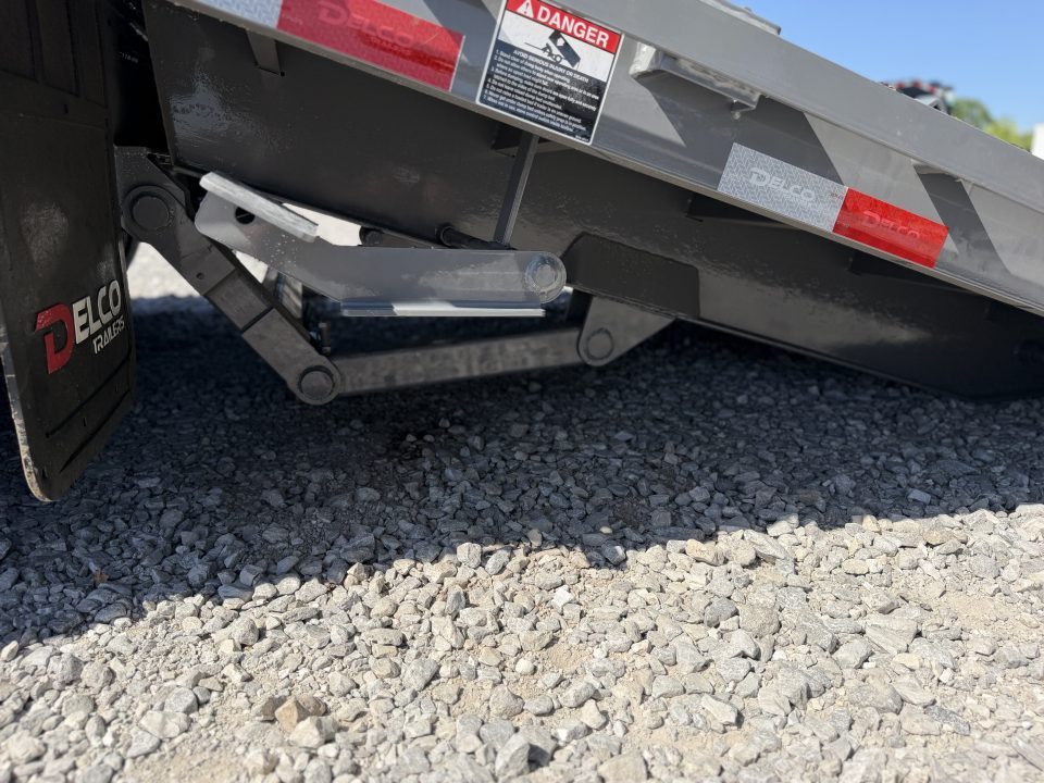 New 2026 Delco Trailers 32FT Delco FH-30K Low Pro Dual Tandem Hydraulic Dovetail Flatbed Trailer