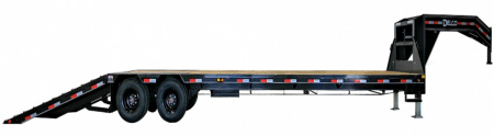 New 2026 Delco Trailers 32FT Delco FH-25.9K Low Pro Dual Tandem Hydraulic Dovetail Flatbed Trailer