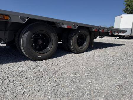 New 2026 Delco Trailers 32FT Delco FH-30K Low Pro Dual Tandem Hydraulic Dovetail Flatbed Trailer
