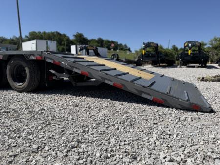 New 2026 Delco Trailers 32FT Delco FH-30K Low Pro Dual Tandem Hydraulic Dovetail Flatbed Trailer