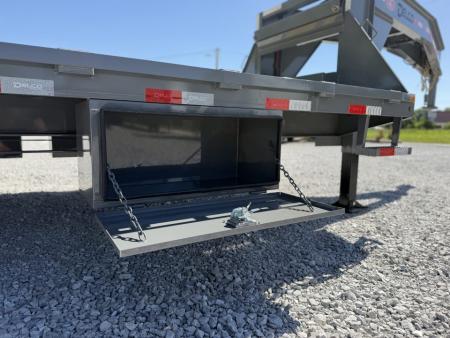 New 2026 Delco Trailers 32FT Delco FH-30K Low Pro Dual Tandem Hydraulic Dovetail Flatbed Trailer