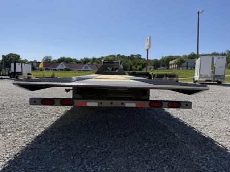 New 2026 Delco Trailers 32FT Delco FH-30K Low Pro Dual Tandem Hydraulic Dovetail Flatbed Trailer