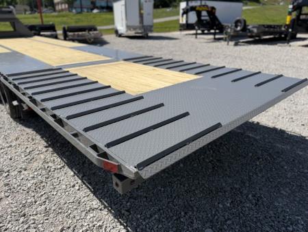 New 2026 Delco Trailers 32FT Delco FH-30K Low Pro Dual Tandem Hydraulic Dovetail Flatbed Trailer