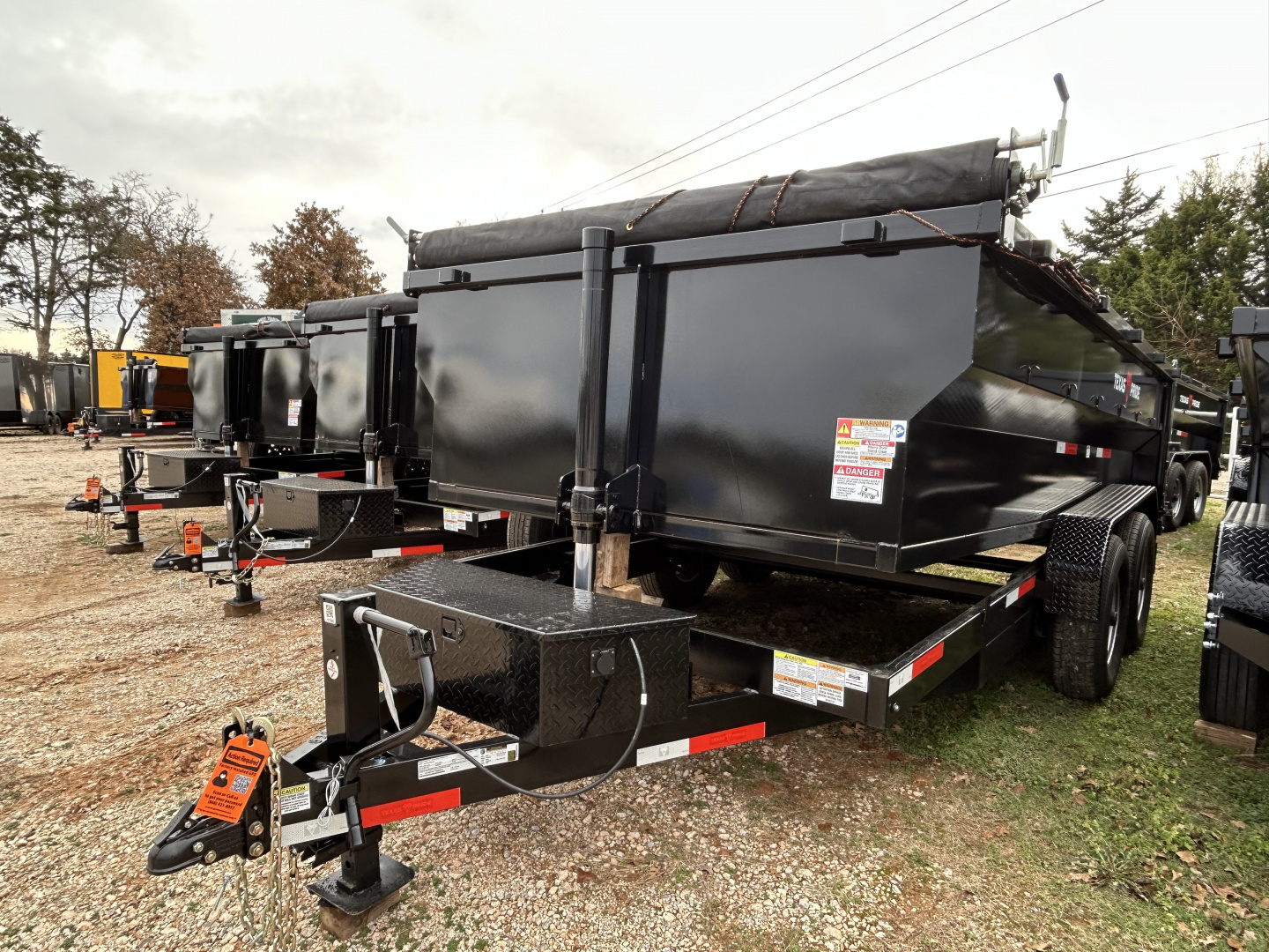 New 2026 Texas Pride Trailers 7x14x3 Tandem Axles Dump Trailer-UPGRADES!!