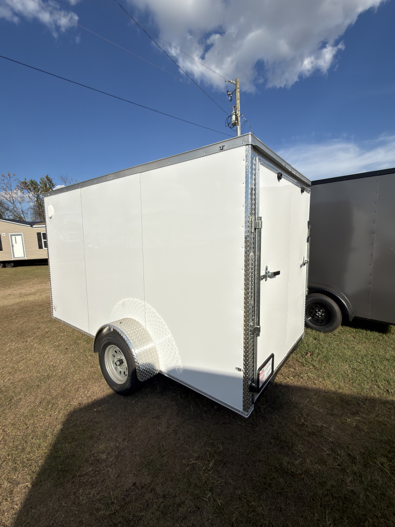 New 2026 J&C Suppliers 6x12SA .080 PolyCor Barlock 6'6" Tall Cargo / Enclosed Trailer