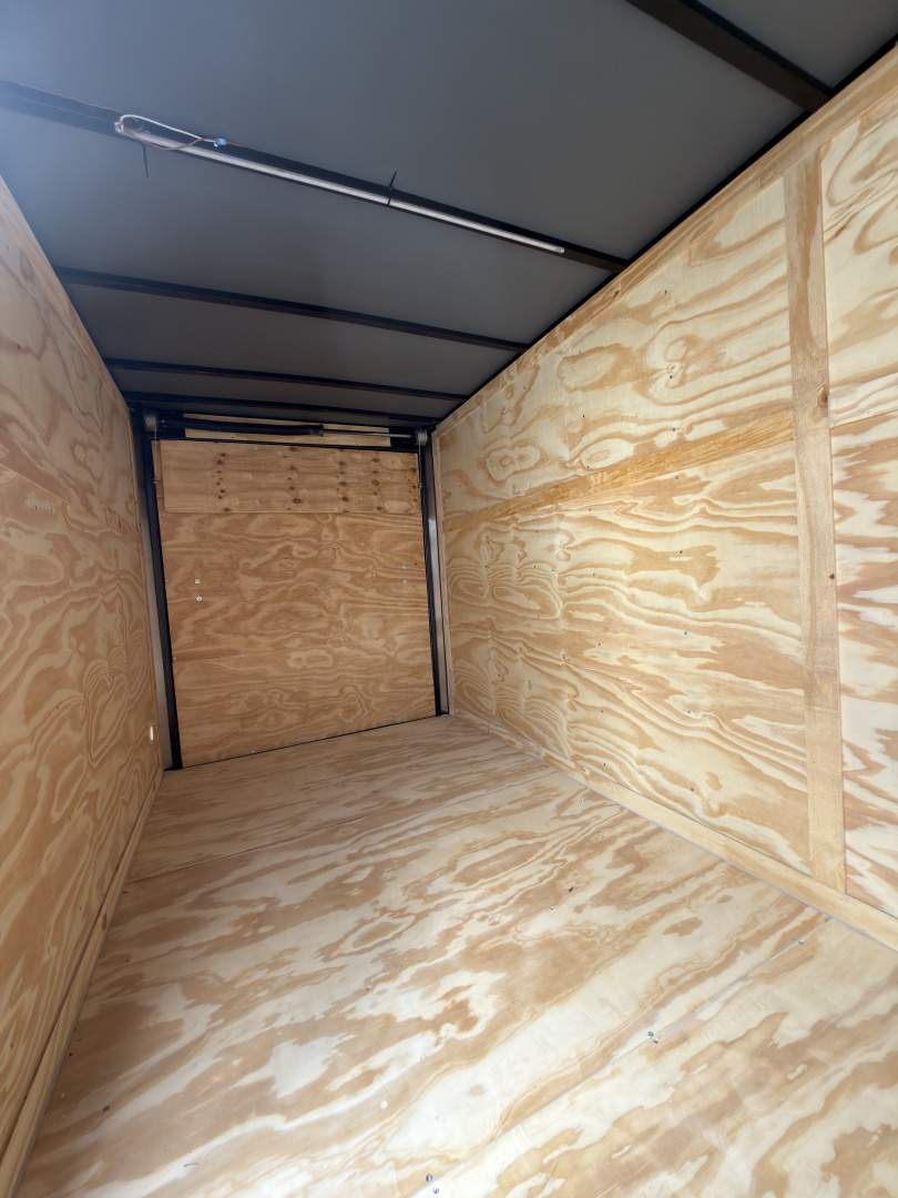 New 2026 J&C Suppliers 6x12SA .080 PolyCor Barlock 6'6" Tall Cargo / Enclosed Trailer