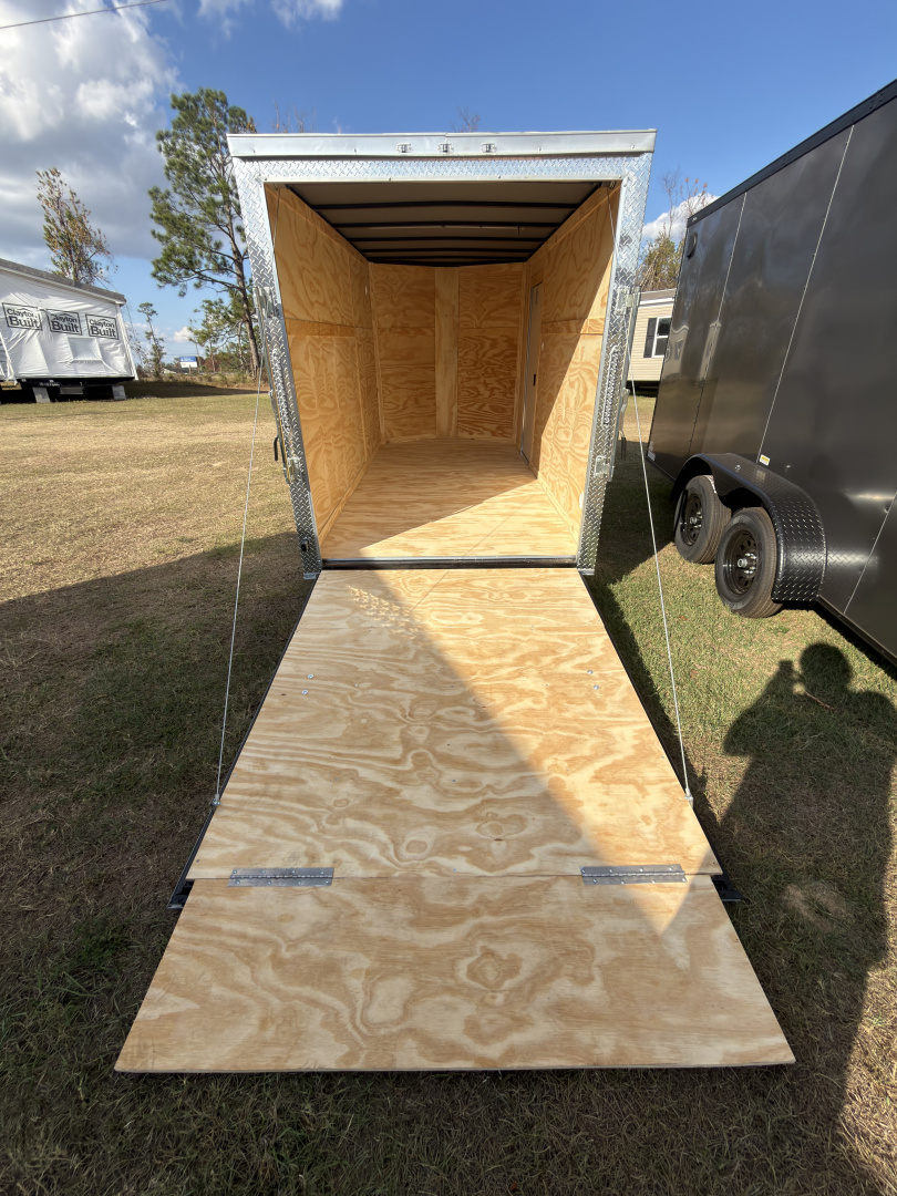 New 2026 J&C Suppliers 6x12SA .080 PolyCor Barlock 6'6" Tall Cargo / Enclosed Trailer