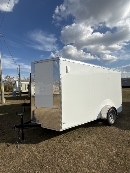 New 2026 J&C Suppliers 6x12SA .080 PolyCor Barlock 6'6" Tall Cargo / Enclosed Trailer