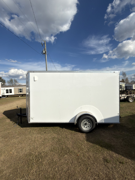 New 2026 J&C Suppliers 6x12SA .080 PolyCor Barlock 6'6" Tall Cargo / Enclosed Trailer