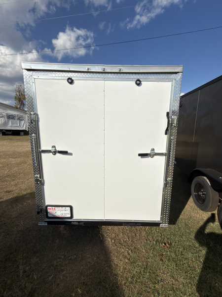 New 2026 J&C Suppliers 6x12SA .080 PolyCor Barlock 6'6" Tall Cargo / Enclosed Trailer