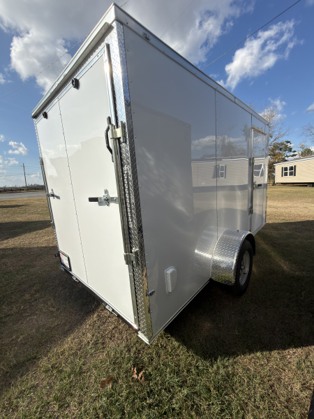 New 2026 J&C Suppliers 6x12SA .080 PolyCor Barlock 6'6" Tall Cargo / Enclosed Trailer