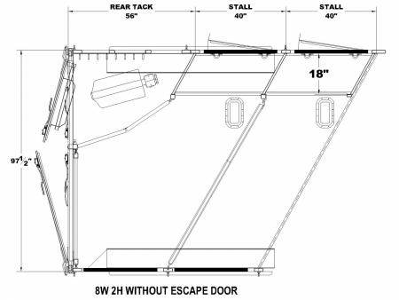 New 2027 Merhow Trailers 8210 FK Horse Trailer