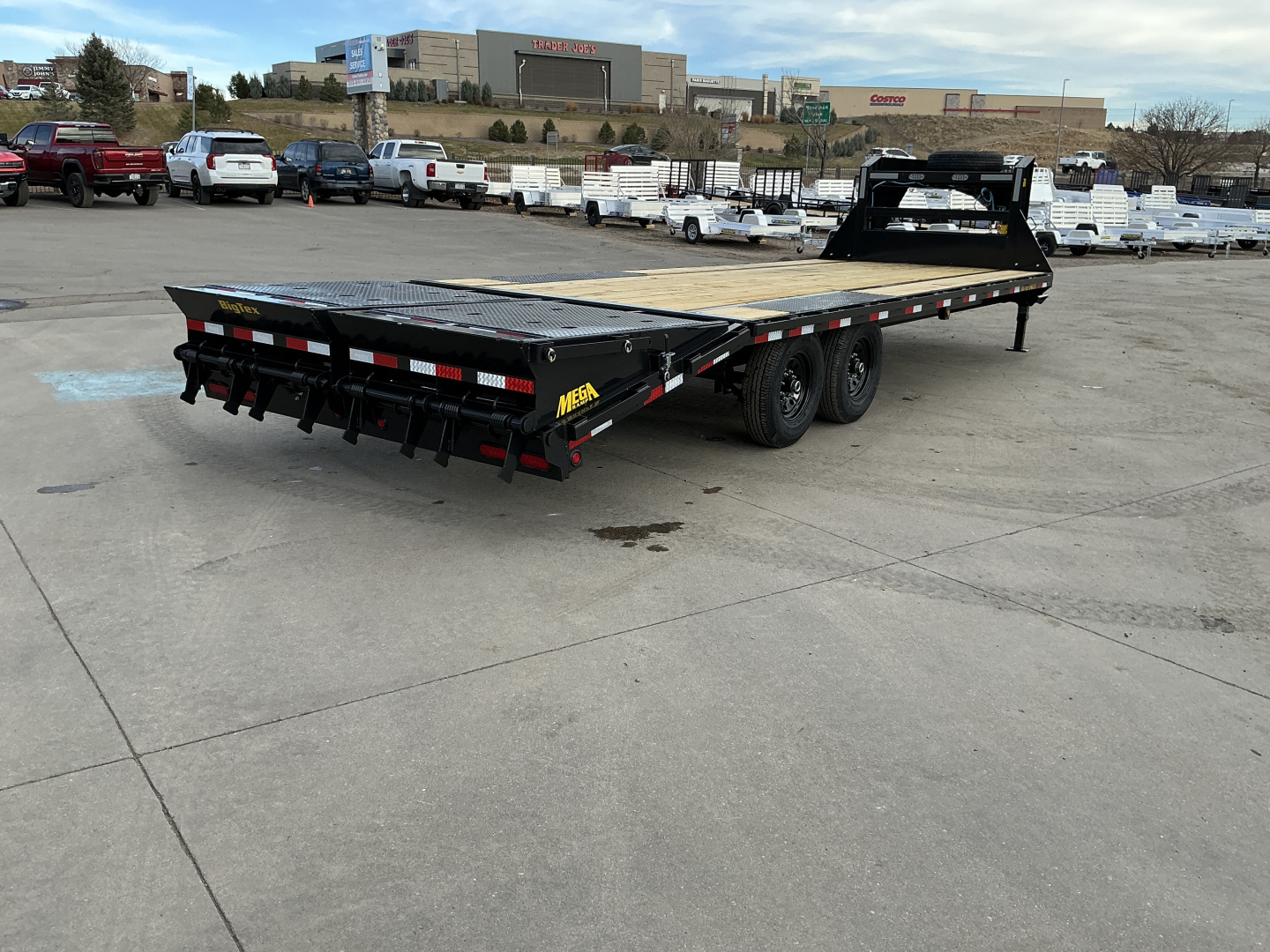 New 2026 Big Tex Trailers 14GN-25D5A-MRBK Flatbed Trailer