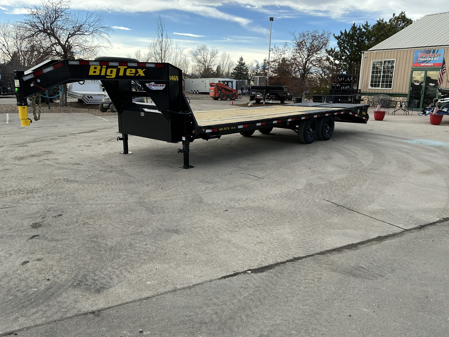 New 2026 Big Tex Trailers 14GN-25D5A-MRBK Flatbed Trailer