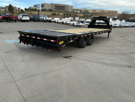 New 2026 Big Tex Trailers 14GN-25D5A-MRBK Flatbed Trailer