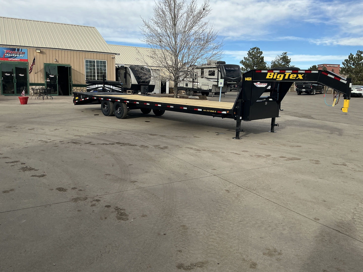 New 2026 Big Tex Trailers 14GN-30D5A-MRBK Flatbed Trailer