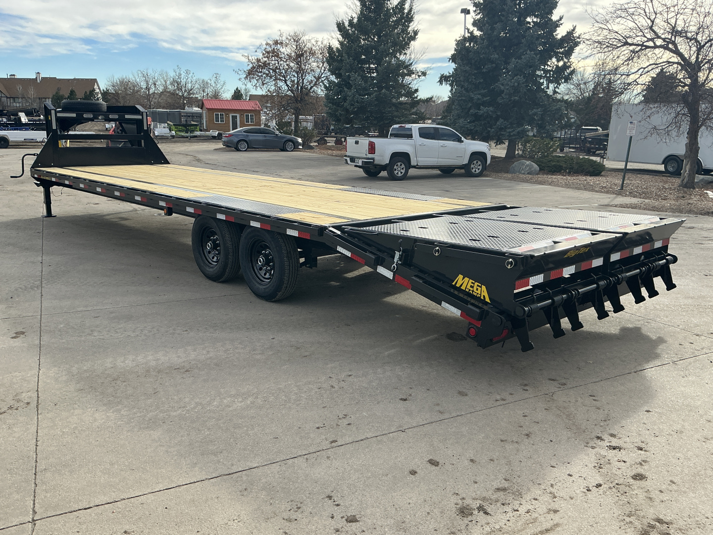 New 2026 Big Tex Trailers 14GN-30D5A-MRBK Flatbed Trailer