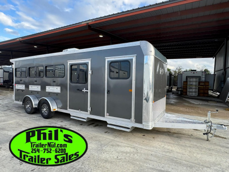 New 2026 Frontier Trailers 8 PEN LOW PRO LIVE STOCK TRAILER WITH AC PiG/SHEEP/GOAT TRAILER Stock / Stock Combo Trailer