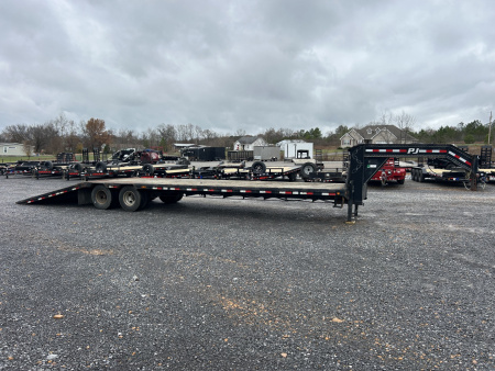 Used 2015 PJ Trailers 102"x35' 24k Hydraulic Dovetail Trailer