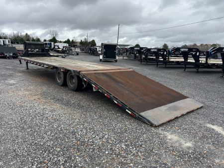 Used 2015 PJ Trailers 102"x35' 24k Hydraulic Dovetail Trailer