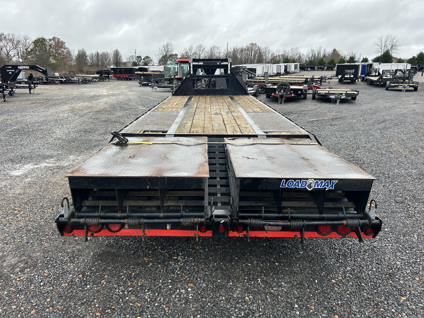 Used 2018 Load Trail 102"X25' 22K Gooseneck Flatbed Trailer