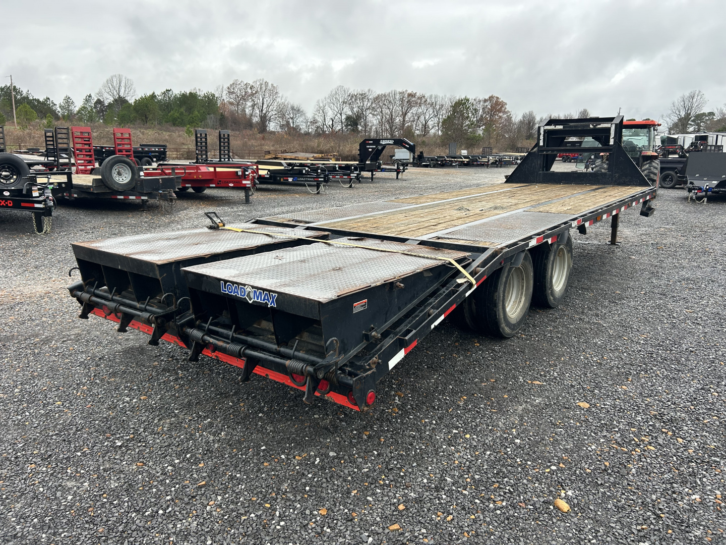 Used 2018 Load Trail 102"X25' 22K Gooseneck Flatbed Trailer