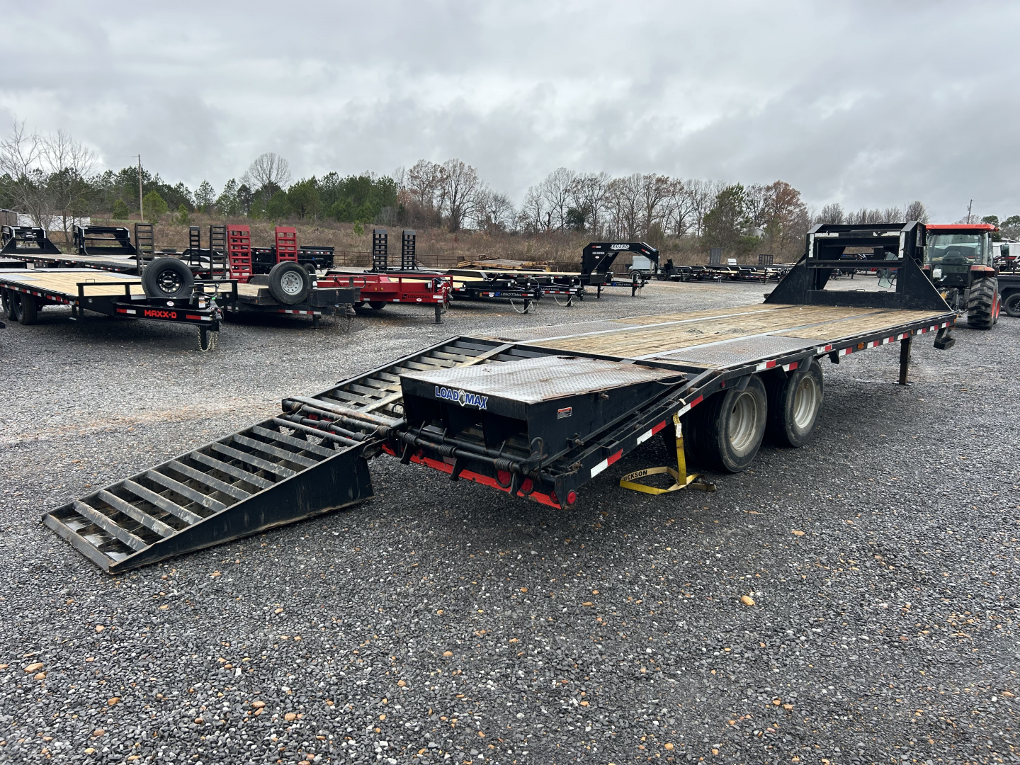 Used 2018 Load Trail 102"X25' 22K Gooseneck Flatbed Trailer