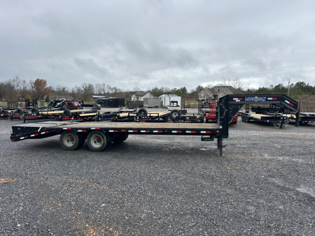 Used 2018 Load Trail 102"X25' 22K Gooseneck Flatbed Trailer