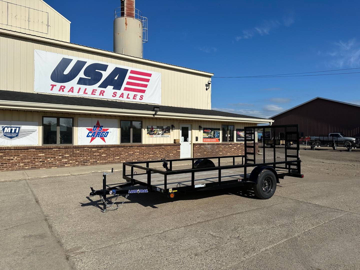 New 2026 Load Trail 83x14 Low Rail Side 3k Landscape Trailer