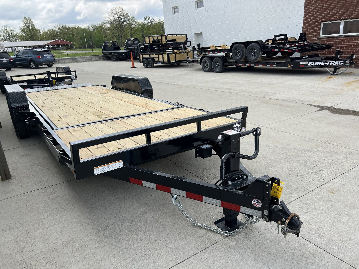 New 2026 Sure-Trac 7 X 16 + 4 Tilt Bed Equipment 14K Tilt Trailer