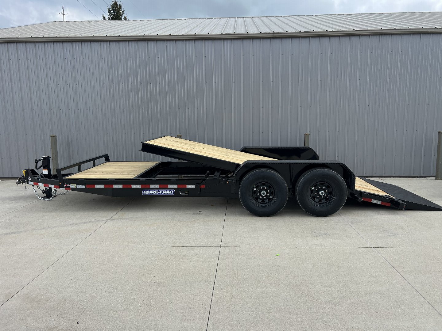 New 2026 Sure-Trac 7 X 16 + 4 Tilt Bed Equipment 14K Tilt Trailer