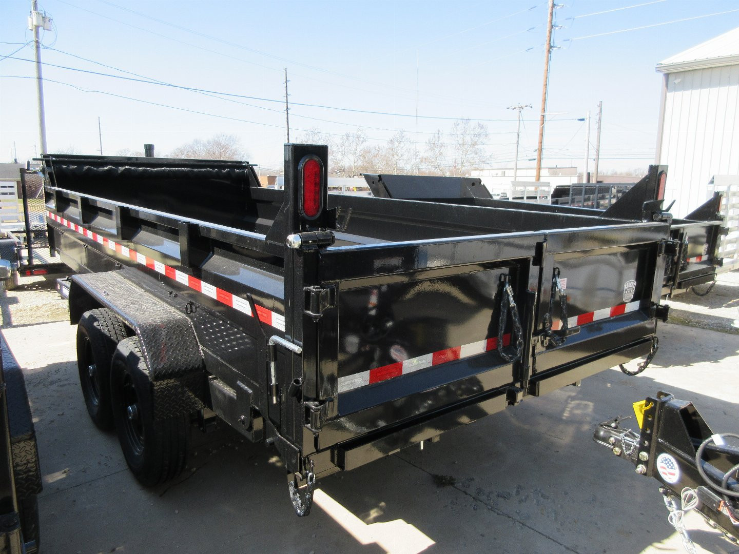 New 2026 Sure-Trac 82 IN x 16 HD Low Profile Dump Trailer 14K Telescopic Dump Trailer
