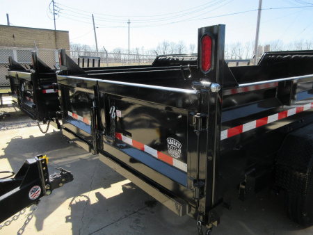 New 2026 Sure-Trac 82 IN x 16 HD Low Profile Dump Trailer 14K Telescopic Dump Trailer