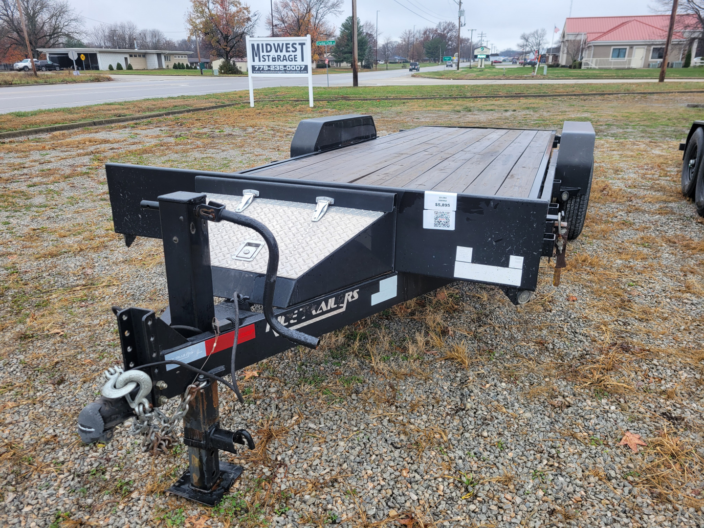 Used 2015 Rice Trailers 7x20 Full Deck Tilt Trailer