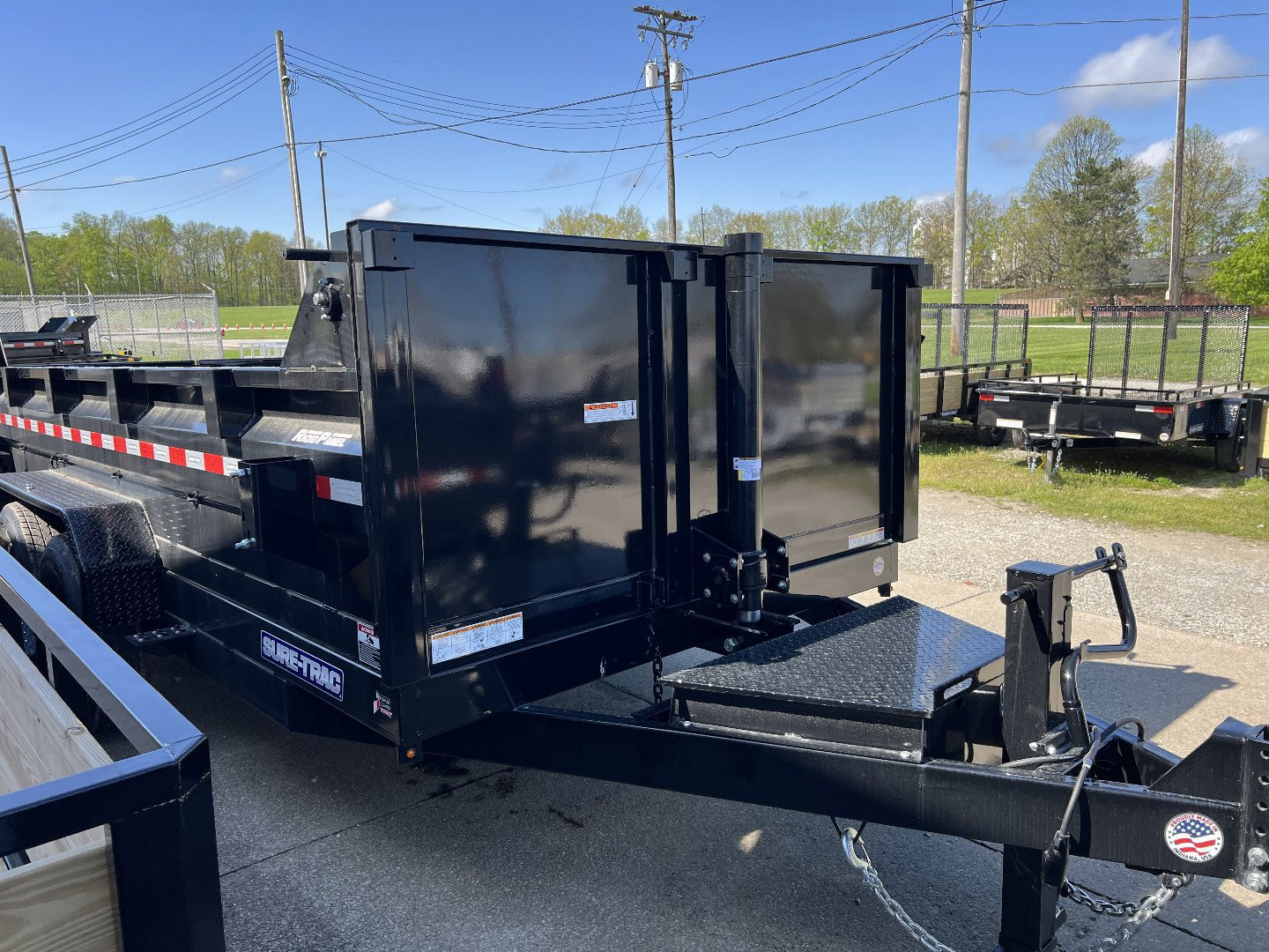 New 2026 Sure-Trac 82 IN x 14 HD Low Profile Dump Trailer 14K Telescopic Dump Trailer