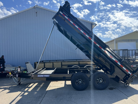 New 2026 Sure-Trac 82 IN x 14 HD Low Profile Dump Trailer 14K Telescopic Dump Trailer