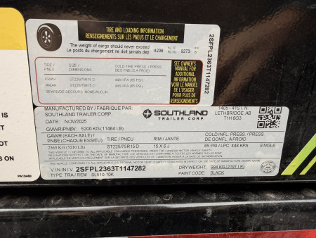 New 2026 Southland Trailers 5-10 Dump 5.2K Axles