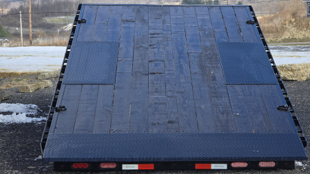 New 2026 Delco Trailers Deckover Power Tilt / 102"x24' / 4' Stationary / 14000 GVWR