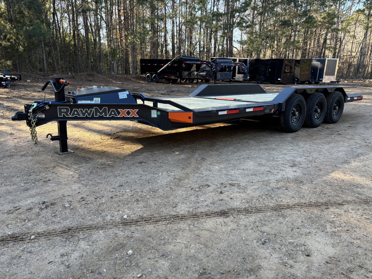 New 2026 RawMaxx G3X 102X24 BUMPER PULL GRAVITY TILT TRAILER 21K GVWR Equipment Trailer