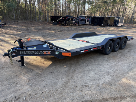 New 2026 RawMaxx G3X 102X24 BUMPER PULL GRAVITY TILT TRAILER 21K GVWR Equipment Trailer