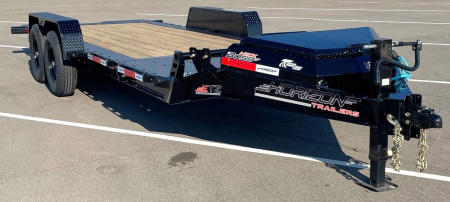 New HORIZON 20’x 83” ETZ BLACK GRAVITY TILT DECK EQUIPMENT TRAILER -15.2K (GVWR), in Deck Storage