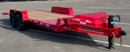 New HORIZON 20’x 83” ETZ RED GRAVITY TILT DECK EQUIPMENT TRAILER -15.2K (GVWR), in Deck Storage