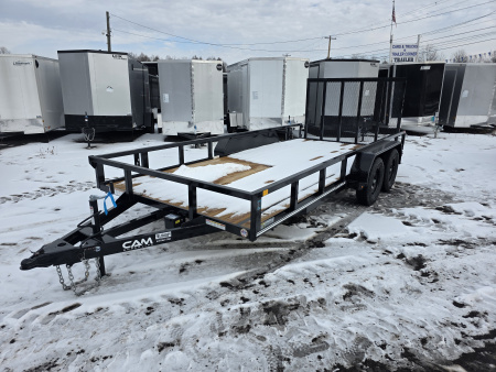 New 2026 Cam Superline 7X16 7K - TUBE TOP Utility Trailer