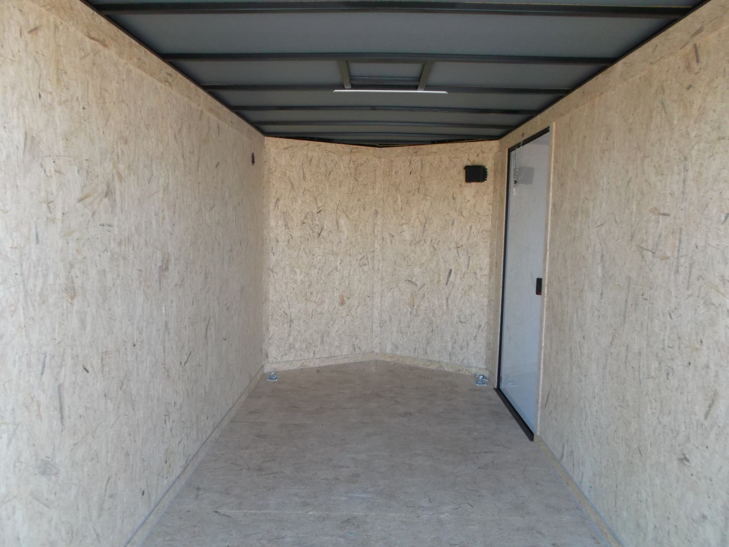 New 2026 Covered Wagon Trailers 7x16 Cargo Trailer / Enclosed Trailer / 7ft Interior / Extra Wide Ramp / 48" RV Door / .080 Silver Poly Core Semi-Screwless Exterior / Black Out Package